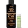 Gold Label 120 ml Professional Results Brazilian Keratin Blowout Hair Radightening Treatment with Clarifying Shampoo Enhanced Specifically Designed for Coarse Curly Hair