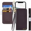 Butnyeoe Cover per iPhone X Case,Custodia iPhone XS Libro,Trama Litchi PU Pelle Protettiva Portafoglio Flip/Folio Wallet Case Con Slot per Schede e Magnetica Supporto,Marrone