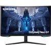 Samsung Monitor Gaming Odyssey Neo G7 (S32BG750), Curvo (1000R), 32'', 3840x2160 (UHD 4K), Mini-LED, HDR10+, VA, 165Hz, 1ms (GtG), Freesync Premium Pro, HDMI, USB, DP, Ingresso Audio, HAS, Pivot