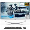 SIMPLETEK - PC All in One 24 Full HD Touchscreen | Core i3 | Windows 11 Pro | 8GB RAM SSD 240GB | Webcam integrata Computer Tutto in Uno