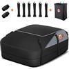 Sailnovo Box Tetto Auto Box Portapacchi per Auto 580L/20 piedi cubi Borsa da Trasporto Impermeabile Per Auto Con O Senza Portapacchi - incluso 6 ganci di sicurezza, 8 cinghie e custodia
