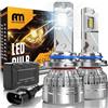 ANTEMOON Lampadine HB4 9006 LED, 110W 30000LM 800% Brillante 6500K Bianco LED HB4 Auto Fari Abbaglianti e Anabbaglianti 12V 24V Lampada Sostituzione per Alogena e Xenon, 2 Lampade
