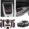 LUWU Compatibili con Jeep Avenger 2023-2025 2026 Tappetini in Gomma Console Centrale, Portabicchieri, Portiere Tappetino di Stoccaggio Anti-polvere Avenger EV Hybrid Accessori (Rosso 11 Pcs)