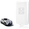 TOOMUME Cover Chiave Silicone, Custodia Chiave Adatto per Renault Captur Clio Kadjar Megane Arkana Austral Zoe Scenic Talisman Dacia Duster, Copri Chiave Bordo Oro & Argento Texture Pelle