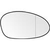 SENZEAL Vetro dello Specchietto Lato Passeggero Riscaldato con Piastra Portante per BMW Serie 1 3 E81 E87 E82 E88 E90 E91 E92 E93 Pre-Facelift 2005-2008 51167145268 51167157246 (Destro)