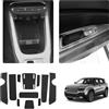 LUWU Compatibili con Jeep Avenger 2023-2025 2026 EV Hybrid Tappetini in Gomma Console Centrale Tappetini Antiscivolo Anti-polvere Portabicchieri Cucitura Portiere Hybrid 4x4 4XE Accessori (Nero)