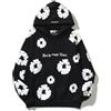 Generico Denim Tears Tuta Stampata in Pile da Uomo Donna,girocollo,Felpa con Cappuccio,Pullover Casual da Jogging e Pantaloni Larghi a Vita Alta,maniche Lunghe,casual Unisex Sweatsuit Set(2,M)