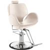 Xanitalia Poltrona Make Up con Schienale Reclinabile e Poggiapiedi Bianca