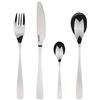 BERGNER Lisboa - Set di posate da 16 pezzi - 4 coltelli - 4 forchette - 4 cucchiai - 4 cucchiai da tavola - In robusto acciaio inox - Finitura lucida opaca - Facile da pulire
