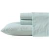 Nautica - Set di lenzuola doppie, in percalle di cotone, fresco e fresco, leggero e traspirante (Penny Pinstripe White, Twin)