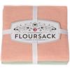 Now Designs Floursack - Set di 3 strofinacci da cucina, 50,8 x 76,2 cm, colore: alba/eucalipto/nebbia
