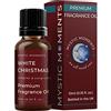 Mystic Moments | Olio di fragranza di Natale bianco - 10 ml - perfetto per saponi, candele, bombe da bagno, bruciatori di olio, diffusori e articoli per la cura della pelle e dei capelli