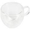 BERGNER COFFEE & TEA LOVERS - Bicchiere a doppia parete 100ML in borosilicato - Resistente alle alte temperature - Protegge dalle scottature - Design accattivante - Lavabile a mano