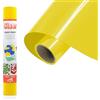 Siser Easy Puff - Vinile Termotrasferibile Yellow 50 x 30 cm, Termovinile Effetto 3D, Compatibile con Plotter Da Taglio