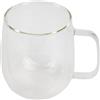 BERGNER COFFEE & TEA LOVERS - Bicchiere a doppia parete da 420ML in vetro borosilicato - Protezione termica - Ottimo per un'ampia varietà di bevande - Stile moderno - Consigliato il lavaggio a mano
