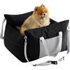 Ayolofei Cuccia Cane Auto, Seggiolino Auto per Cani con Tasche Portaoggetti e Guinzaglio di Sicurezza, Rimovibile e Lavabile Seggiolino Auto per Cani di Piccola Taglia e Media