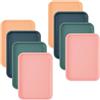 NAMYEUT 8 vassoi rettangolari piccoli colorati, in plastica, 24,5 x 18 x 1,5 cm, rettangolari, mini vassoi in plastica, rettangolari, per cucina, caffè, panetteria, ristorante