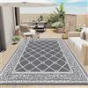 Enyhom Tappeto da Esterno Extra Large 180 x 270 cm,Tappeto da Giardino Impermeabile Reversibile, Portatile Tappeto Esterno Camper Pieghevole per Picnic, Campeggio, Spiaggia, Terrazza