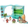 Mattel Disney Princess -Set storytelling Principessa Vaiana, playset con bambole Vaiana e personaggi del film, barca galleggiante e accessori, giocattolo per bambini, 3+ anni, HGP71