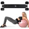 VINEST Cintura Hip Thrust per manubri e kettlebell Hip Thrust con chiusura in velcro regolabile, cintura di carico per i glutei