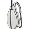 Mbiyhgta Borsa da tennis per racchette da tennis, borsa per racchette da tennis, custodia per attrezzatura da tennis, borsa organizer per racchette da tennis, attrezzatura da tennis, grande custodia protettiva