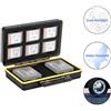 JJC Porta Schede di Memoria per 6 Schede SD SDHC SDXC con 2 Fessura per Fujifilm Fuji NP-W126 NP-W126S Compatibile con X-T3 X-T30 X-T100 X-A5 X-H1 X100F X-A10 X-Pro2 X-Pro1 X-T2 X-T1 X-T20 X-T10 X-E3