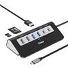 intpw Hub USB C, 9 en 1, adaptador multipuerto USB C con 4K HDMI, PD 100 W, ranura SD/TF, negro USB Hub para ordenador portátil para MacBook Air/Pro tipo C