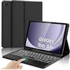 IVEOPPE Tastiera Samsung Galaxy Tab A9 Plus 11 con Touchpad, Cover Tastiera Trackpad Retroilluminata Italiano Bluetooth Rimovibile per Samsung Galaxy Tab A9+ 11 Pollici 2023, Nero