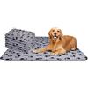 Nobleza 6 Pezzi Morbida Coperta in Pile per Cani e Gatti Color Grigio Misure 75 * 75 cm
