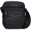 Reebok Bagaglio- Borsa da corriere Uomo, Nero, 15 cm x 19,5 cm x 6 cm