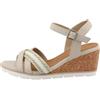 TOM TAILOR 5390040024, Sandali con Zeppa Donna, Crema, 40 EU