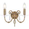 Elstead Lighting Aegean lampada a parete, E14 2 luci, AG2-AGED-BRASS, Aegean [Lampade per Interni > Lampade a Parete]