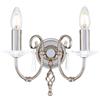 Elstead Lighting Aegean lampada a parete, E14 2 luci, AG2-POL-NICKEL, Aegean [Lampade per Interni > Lampade a Parete]