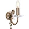 Elstead Lighting Aegean lampada a parete, E14 1 luci, AG1-AGED-BRASS, Aegean [Lampade per Interni > Lampade a Parete]