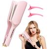 Lotvic Ferro Arricciacapelli per Onde, 32mm Piastra Onde per Capelli, Piastra Capelli Onde Larghe, Piastra Beach Waves per Capelli Lunghi e Corti, 4 Temperature, Display LED, Antiscottature