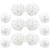 Ruidee 12 pompon di carta velina da 25,4 cm e 30,5 cm, decorazioni floreali da appendere - palline di carta per feste e matrimoni (ZH/Bianco)