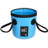 SZKKQKJ Secchio pieghevole,bacinella pieghevole, secchio pieghevole, 12 l, per esterni, pieghevole, per feste e giardino (blu, 12 l), secchio pieghevole in tessuto durevole per campeggio, pesca