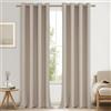 MRTREES Tende Oscuranti Lino per Interni Moderne Camera da Letto 2 Pezzi Tenda Oscurante da Interno 100% Coprenti Tende Termiche Isolanti con Anelli per Soggiorno Salotto Eleganti, 140x260 CM