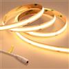 GOMING 24V Super Luminoso COB Striscia LED Bianco Caldo 3000K 5M 2050LM/M 14.5W/M Alta Densità 480LED/M CRI 93+ IP20 Non Impermeabile Luci LED per Decorazione Casa(Senza Alimentazione)