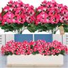 SOMYTING 10 mazzi di fiori artificiali per balcone come veri fiori per balcone fiori artificiali per esterni resistenti ai raggi UV resistenti agli agenti atmosferici piante artificiali da balcone