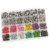 RERI Set di 280 bottoni automatici in jersey, 14 colori, in metallo, diametro 9,5 mm, per fai da te, per bambini, abbigliamento per vestiti, borse, fatti a mano