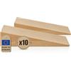 Tolux Zeppa in Legno Duro, Cuneo di Montaggio, Cunei di Livellamento, Fermaporta, Strumento Utile in Costruzione e Progetti Fai-da-te, 80x25x20 mm, 10 Pezzi
