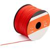 MIVOS Corda per muratura - Corda per muri 100 m, spessore 1,2 mm - Corda di livellamento in rosso - Corda per edilizia - Filo a piombo - Corda per pavimentazione durevole e resistente agli strappi