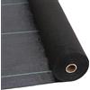 Aeffe Brico AEFFE Telo Rete Pacciamatura 100 gr/mq in Rotoli, Tessuto Anti Erbacce, Permeabile all'Acqua, Ideale per Ancoraggio Prati Sintetici, Orto, Giardino, Nero e Verde (1 x 100 Metri, Nero)