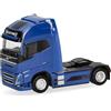 Herpa Modellino camion Volvo FH GL XL 2020 Electric trattore stradale, blu, miniatura scala 1:87, pezzo da collezione, Made in Germany, plastica