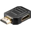 goobay 65750 Adattatore HDMI angolare 270 gradi/Contatti placcati oro/Angolo 270° / 8K @ 60 Hz, 4K @ 120 Hz / 48 Gbit/eARC, HDR