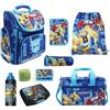 Familando Transformers - Zaino per la scuola di 1° grado, per ragazzi e ragazze, motivo: torneo ergonomico, per ragazzi, Blu, 26 x 37 x 22 cm