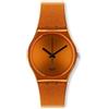 Swatch GO111 - Orologio da polso da uomo, cinturino in plastica colore arancione