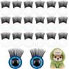 PH PandaHall 20 Ciglia di Sicurezza per Animali all'Uncinetto, Accessori per Il Trucco degli Occhi, Ciglia in plastica, per la Produzione di Peluche Amigurumi