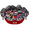 CardKingPro Immense Dice Bag con Tasche - Rosso - capacità 150+ Dadi - Ottimo Organizzatore per Collezionisti, Perfetto per Dungeons & Dragons [Design Brevettato].
